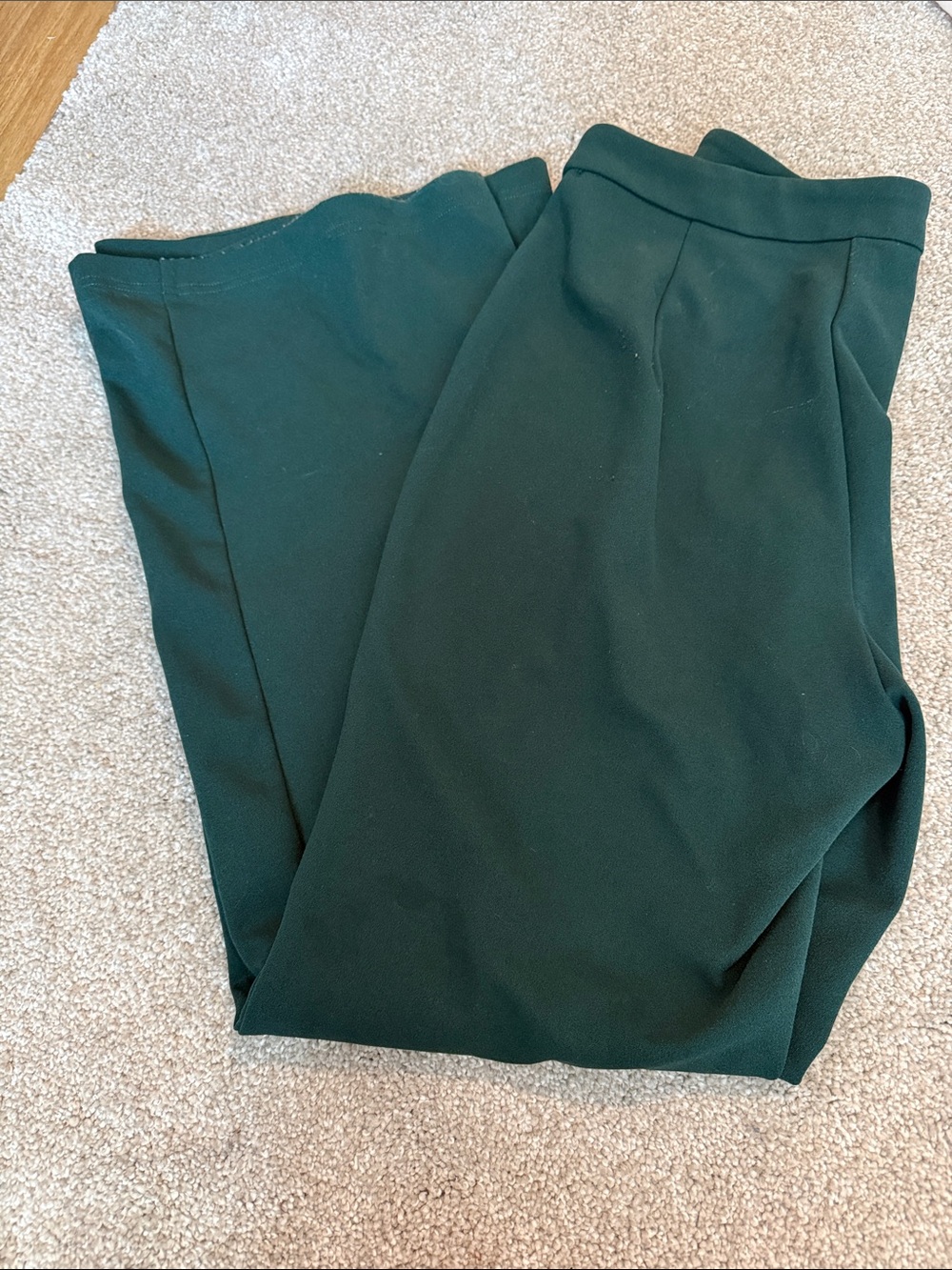 Women’s  Dark Green Tailored Dress Pants